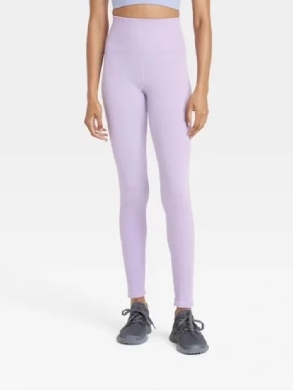 All In Motion Women's Ultra High-Rise Rib Leggings Light Lavender Purple